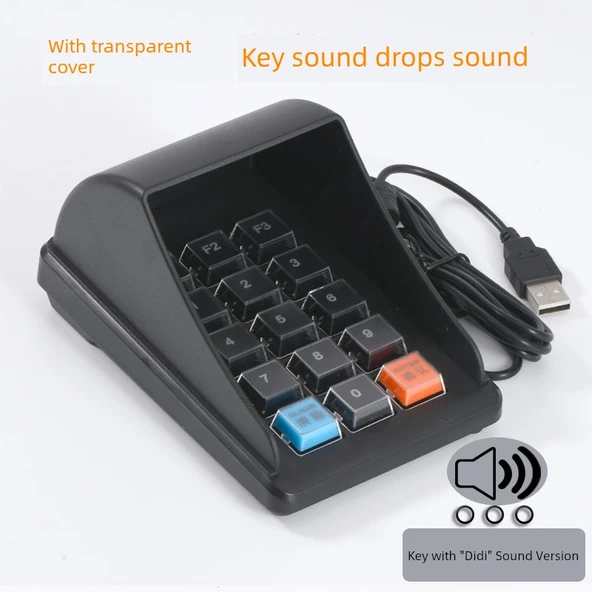 USB Şifreli Tuş Takımı - 15 Tuş - Sesli Versiyon
