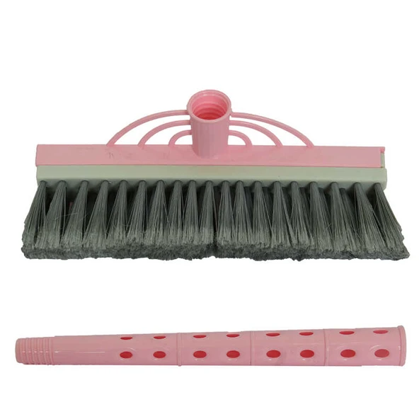 Plastik Fırçalı Saplı Camsil Set Karışık Renk Kod-170