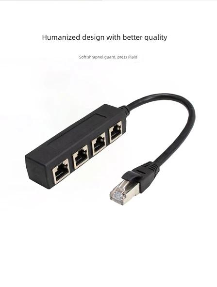 RJ45 Ethernet Splitter Adaptörü - 1'den 2'ye Ayrık - 7