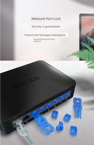Siyah Toz Önleyici Ağ Tıkacı - 12'li Paket - 10