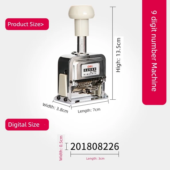 Otomatik Numaralandırma Makinesi - 9 Haneli