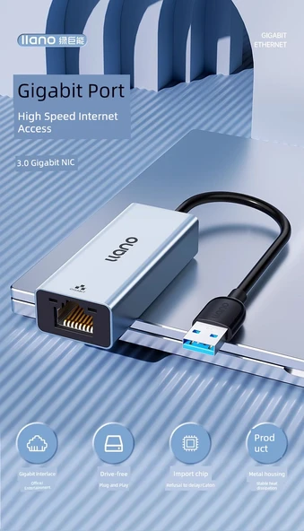 USB Gigabit Ethernet Adaptörü - [USB Arayüzü] - 5