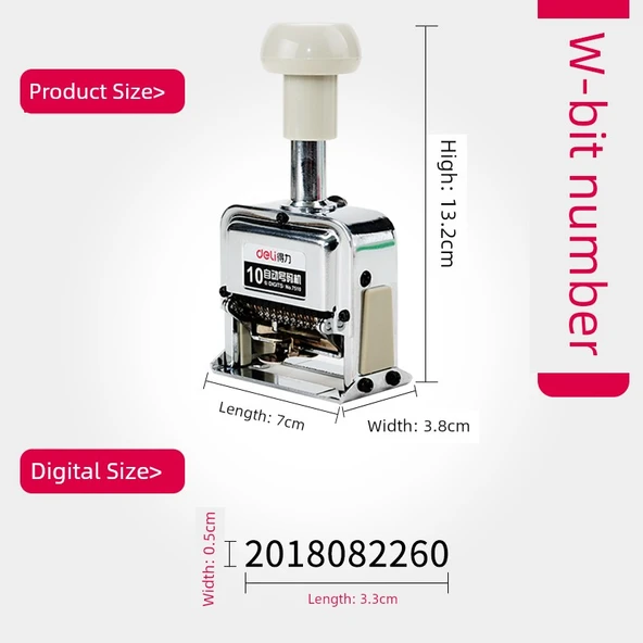Otomatik Numaralandırma Makinesi - 10 Haneli