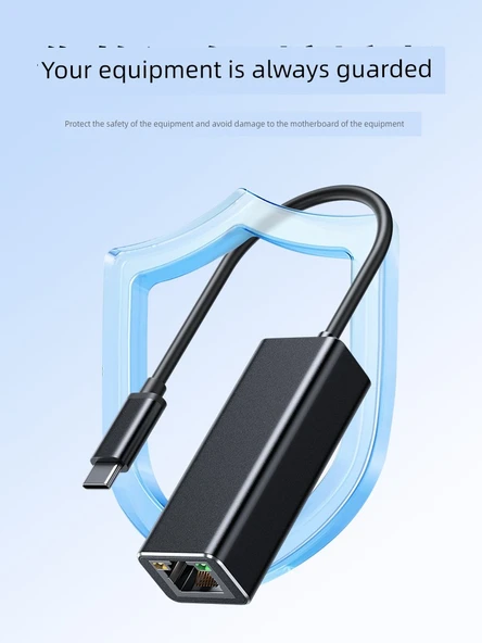 USB 2.0 - RJ45 100Mbps Ethernet Adaptörü - Beyaz - 3