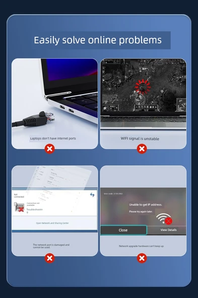 USB Gigabit Ethernet Adaptörü - [USB Arayüzü] - 4