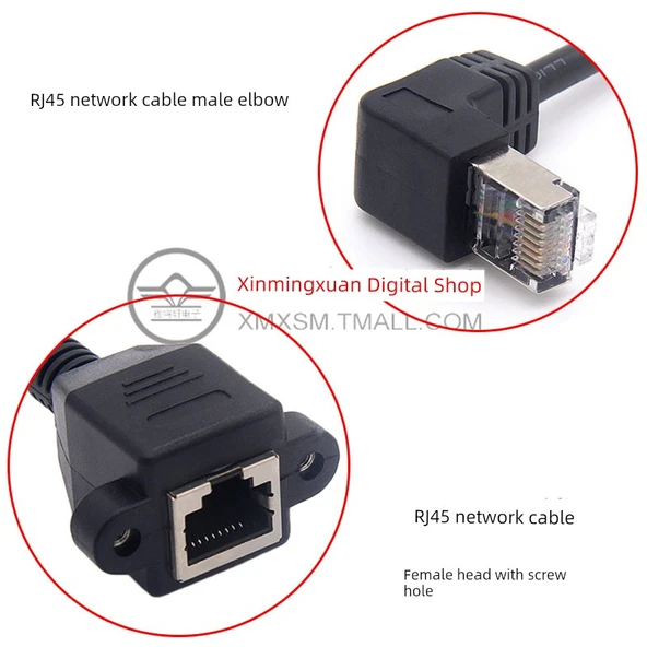 Cat5e RJ45 Ağ Uzatma Kablosu - 1m RJ45 Sağ Bükümlü - 4