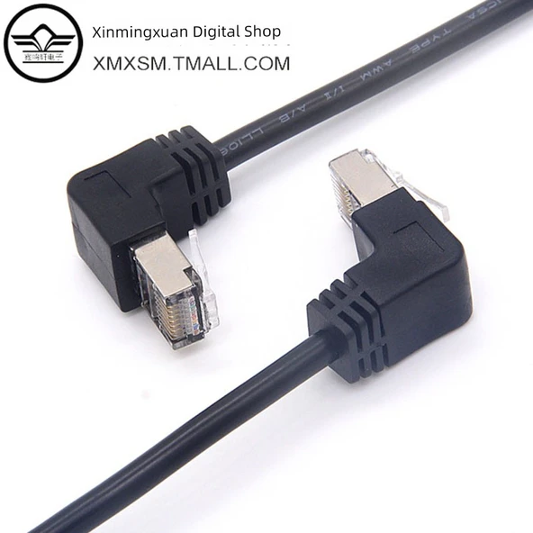 Cat5e RJ45 Ağ Uzatma Kablosu - 1m RJ45 Sağ Bükümlü - 5