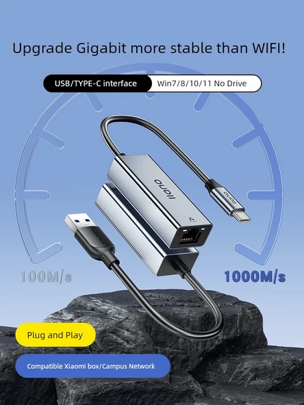 USB Gigabit Ethernet Adaptörü - [USB Arayüzü] - 2