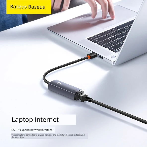 Alüminyum Alaşımlı Type-C - RJ45 Gigabit Ethernet Adaptörü - 2