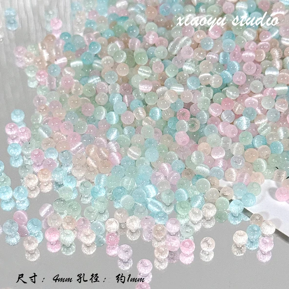 Şeker Renkli Opal DIY Bileklik Boncukları - Karışık No. 4 - 10g