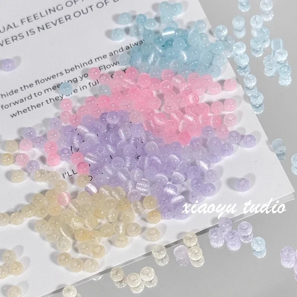 Şeker Renkli Opal DIY Bileklik Boncukları - Karışık 6# - 10g - 11