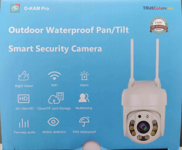 O-KAM Pro 3011 Wi-Fi PTZ 360? İç ve Dış Mekan Akıllı Kamera 3MP - 5MP IP66 - 5