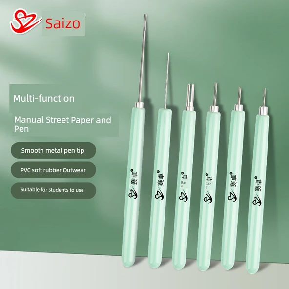 Standart ve Mavi Elektrikli Kağıt Kıvırma Kalemi Seti ve Pil - Resim 2