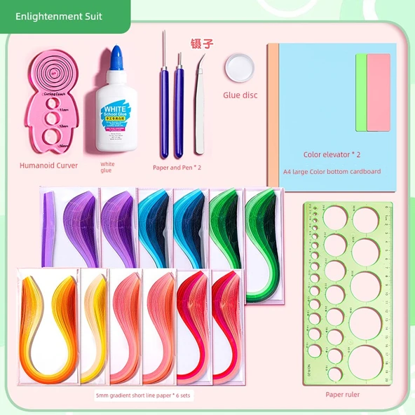DIY Kağıt Kıvırma Seti - Aydınlanma Seti Standart Paket
