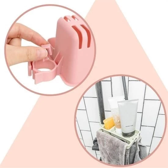 Musluğa Takılan Sünger Havlu Askılı Sabun Hazneli Mutfak Banyo Lavabo Düzenleyici Organizer - 7
