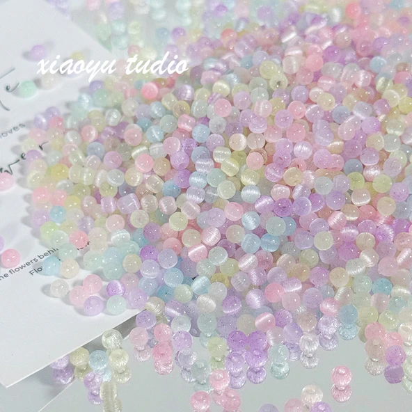 Şeker Renkli Opal DIY Bileklik Boncukları - Karışık - 10g