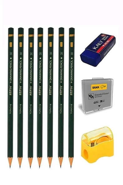 Ahşap İnsan Modeli 30 cm A5 15x21cm Eskiz Defteri Dereceli Karakalem Seti Dağıtma Kalemi Hamur Silgi Kalemtraş - 5