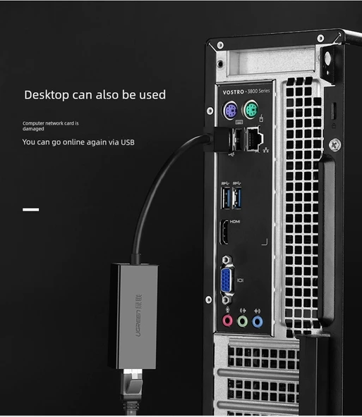 Type-C - Ethernet Adaptörü - Gigabit Alaşım - 6