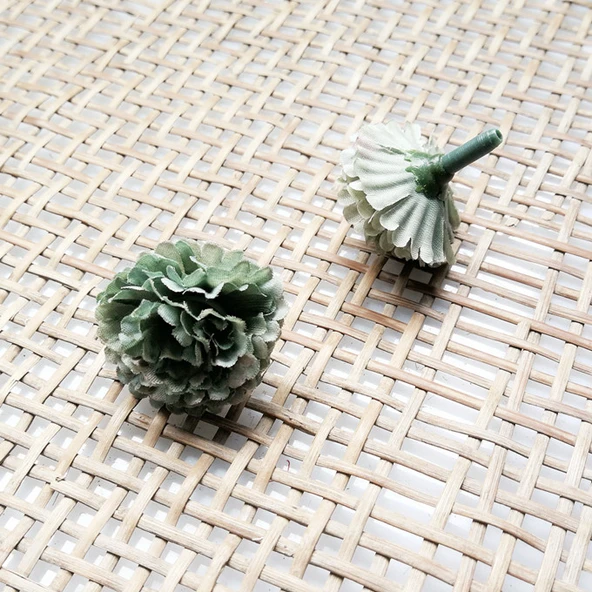 DIY El Yapımı Yapay Karanfil Çiçek Topu - Nane Yeşili