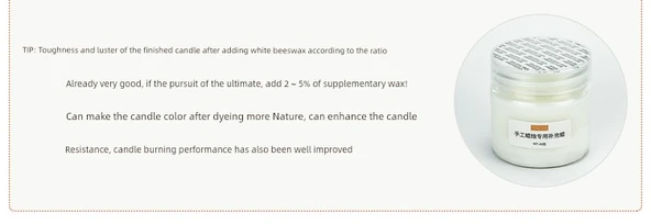 DIY Aromaterapi Mum Yapımı - Özel Kap Mumları için Soya Waxı 1000g - 11