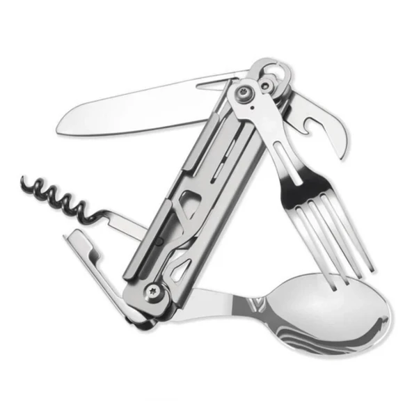 Kamp Çatal&Kaşık&Bıçak Tirbüşon Set - Grand Harvest - GHKS002 ürün görseli