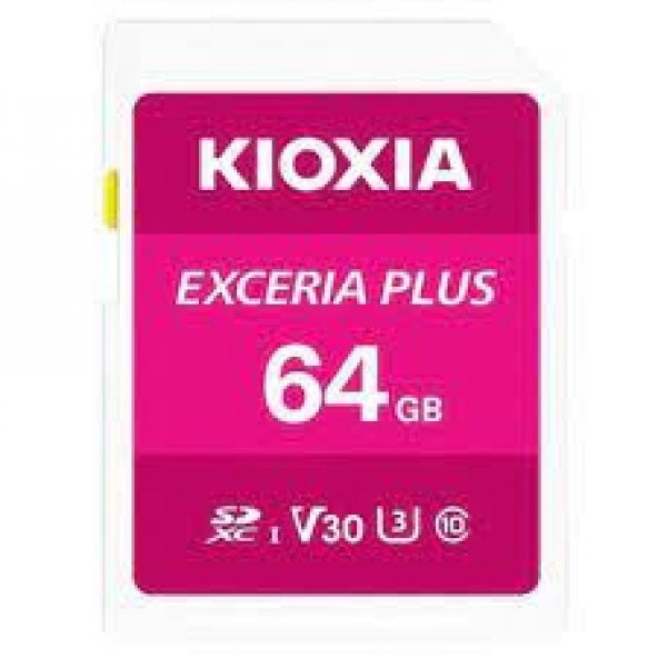 KIOXIA FLA 64GB EXCERIA PLUS microSD C10 U3 V30 UHS1 A1 LMPL1M064GG2