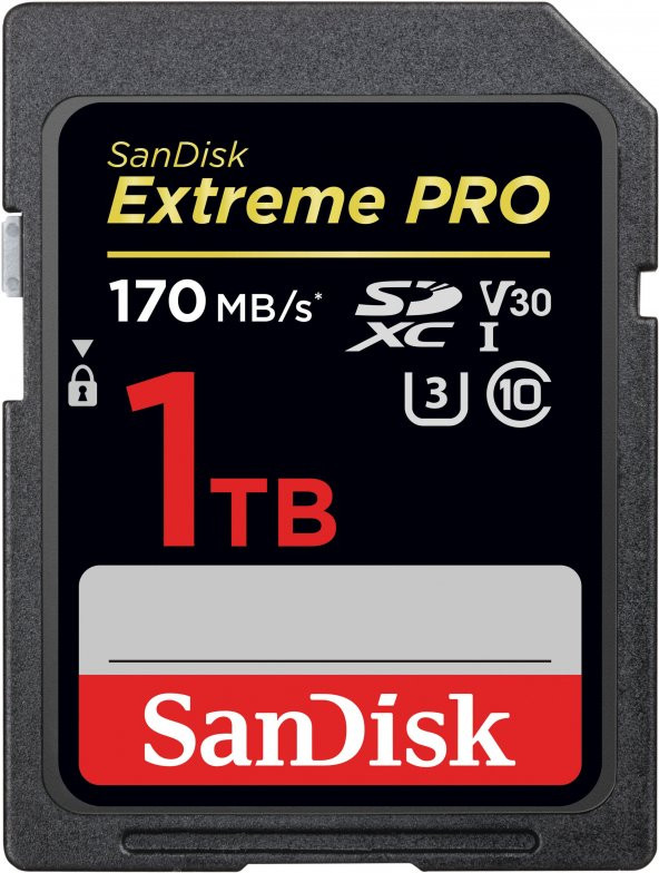 SANDISK  Extreme Pro SDXC Card 1TB 170MB/s V30 SDSDXXY-1T00-GN4IN