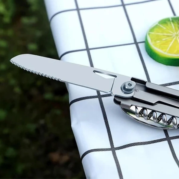 Kamp Çatal&Kaşık&Bıçak Tirbüşon Set - Grand Harvest - GHKS002 - Resim 4