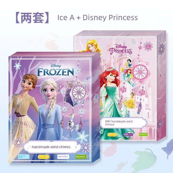 DIY Rüzgar Çanı Seti (2 Adet) - Frozen Karlar Ülkesi A + Prenses