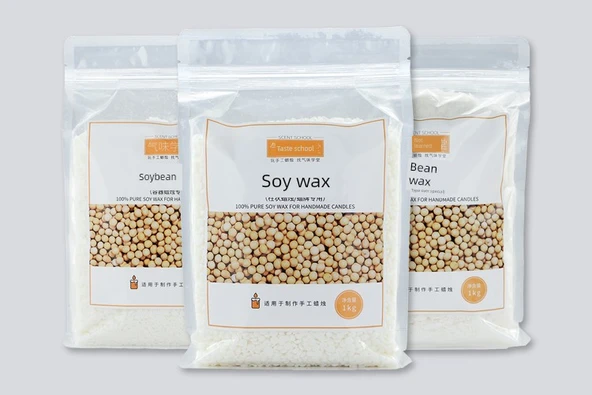 DIY Aromaterapi Mum Yapımı - Özel Kap Mumları için Soya Waxı 1000g - 6
