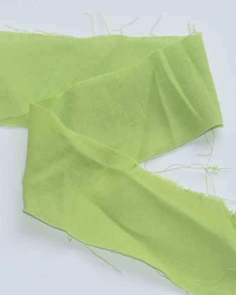 Pamuklu Gazlı Şerit - Çim Yeşili - 6cm x 1 Metre