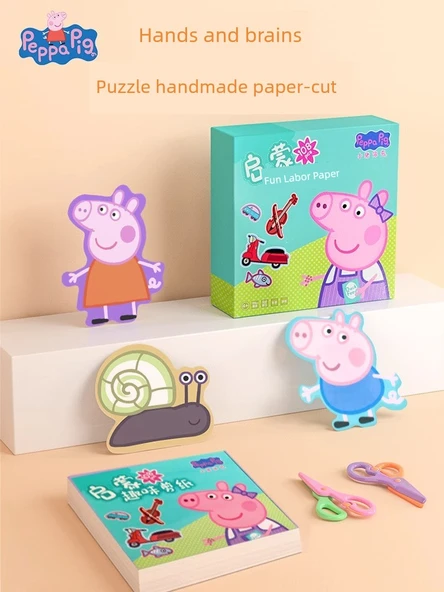 Çocuk Pony Polly Kağıt Kesme Seti - 108 Yaprak ve Makaslı - 2