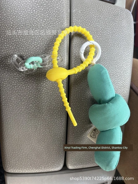 Yumuşak Kauçuk Oyuncak Kablo Düzenleyici - 18cm Şeftali - 30 Adet - 3