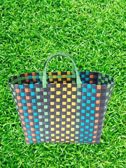 Plastik Örme Pazar Çantası BATTAL BOY - Resim 3