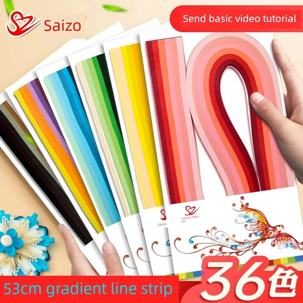 Kağıt Kıvırma Seti - 6 Renk Gradyan 530*10 Renk Sistemi (540) 3 Paket - 2