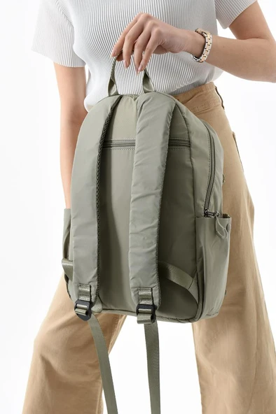 Unisex Sırt Çantası Paraşüt Kumaş Hafif Çok Cepli Yağmur İtici Kumaş 40*28 Cm 571 Collection - Resim 3