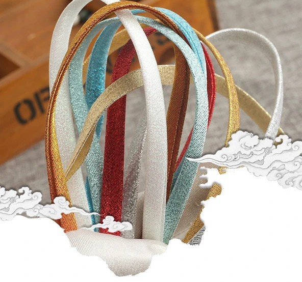 8mm Açık Yeşil Yaprak Desenli Şerit Biye - 5 Metre - Resim 7