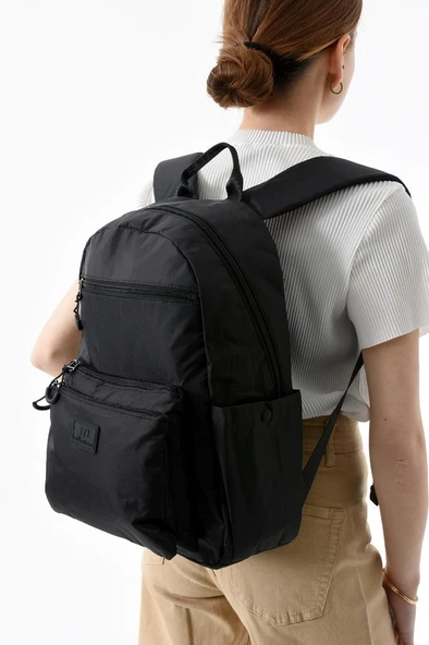 Unisex Sırt Çantası Paraşüt Kumaş Hafif Çok Cepli Yağmur İtici Kumaş 40*28 Cm 571 Collection - Resim 6