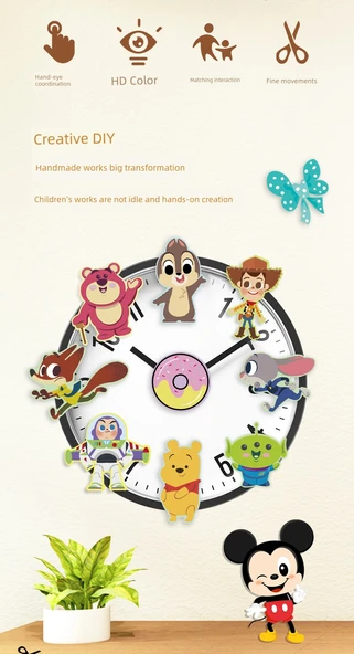 Disney Mickey + Pixar Kağıt Kesme Hediye Kutusu - 2'li Set - Makaslı - 9