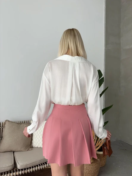 Atlas belden Pileli etek s24930 - 5