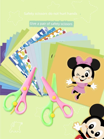 Disney Mickey + Pixar Kağıt Kesme Hediye Kutusu - 2'li Set - Makaslı - 4
