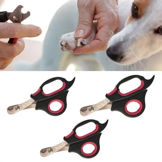  büyük Irk Köpek Kedi Çelik Uçlu Evcil Hayvan Tırnak Makası Pati Bakım Aleti Ergonomik Kaymaz - 7