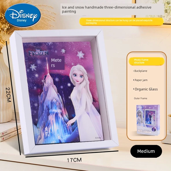 3D Boyama Seti - Orta Boy Frozen Temalı