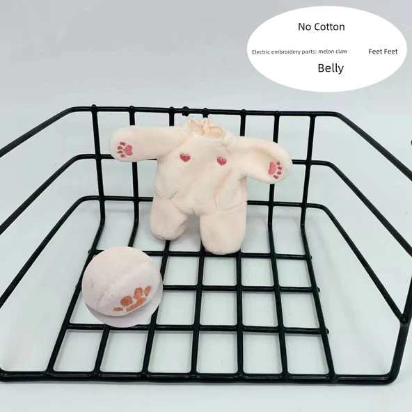 DIY Pamuk Bebek Gövdesi 15cm Dolgun, Pamuksuz, İşlemeli