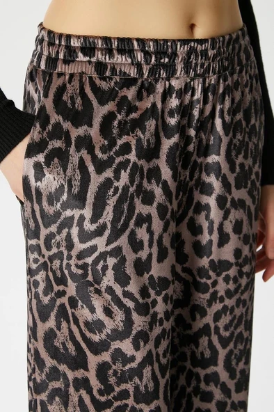 Leopar desen pantolon - 4