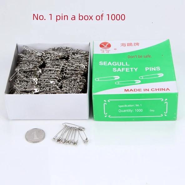 Gümüş Çengelli İğne No. 1 30mm 1000 Adet