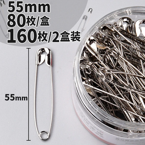 Metal Çengelli İğne 55mm/2 Kutu/160 Adet
