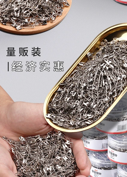 Metal Çengelli İğne Karışık Paket 26mm+36mm+55mm/5 Kutu/900 Adet - 8