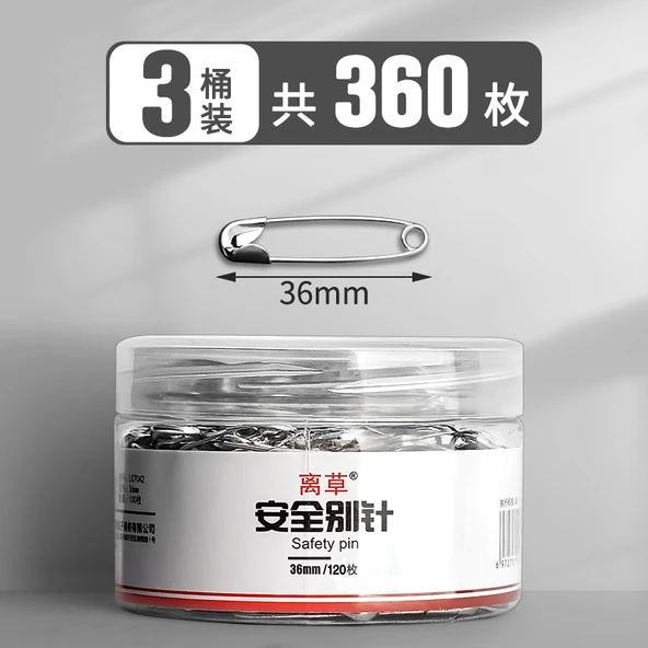 Metal Çengelli İğne 36mm/3 Kutu/360 Adet