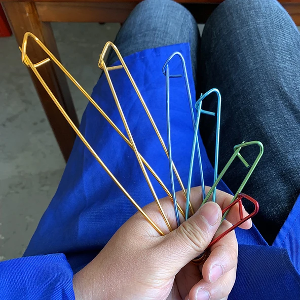 Büyük Boy Sabitleme Broş İğnesi - 45mm Güçlü İğne/5 Adet - 3